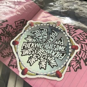 FA F*cking Awesome Hockey Skateboards Firemen Art  STICKER Jason Dill AVE